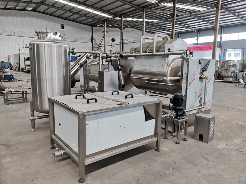 Misturador horizontal a vácuo para processamento de geleias