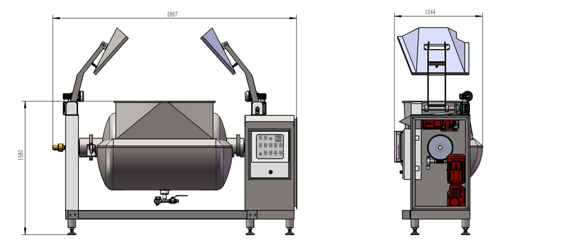 Tabel Spesifikasi Mixer Masak Horizontal